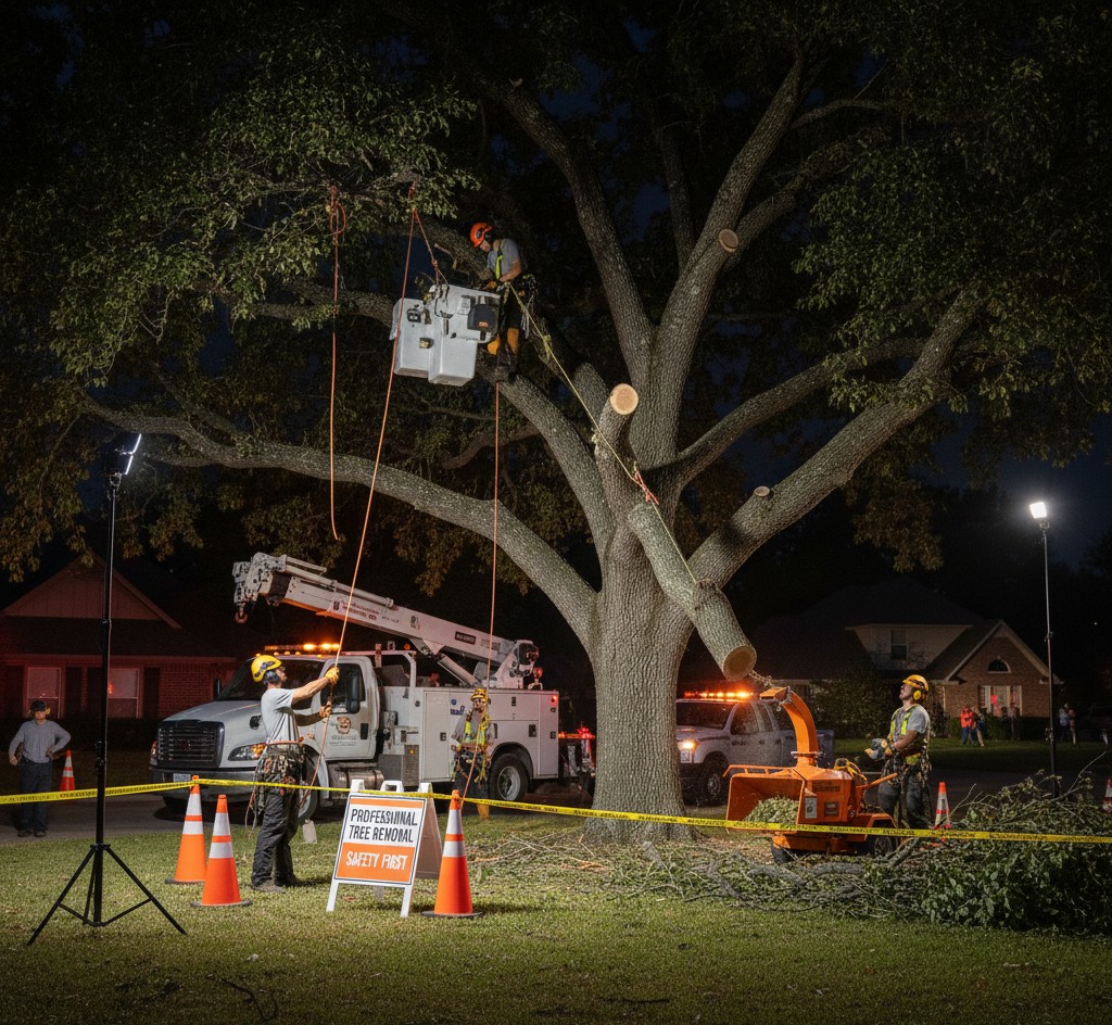 Emergency tree service equipment