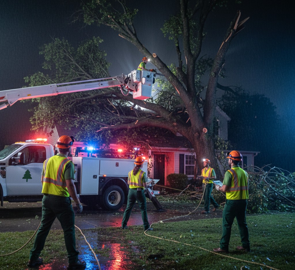 Emergency tree service response