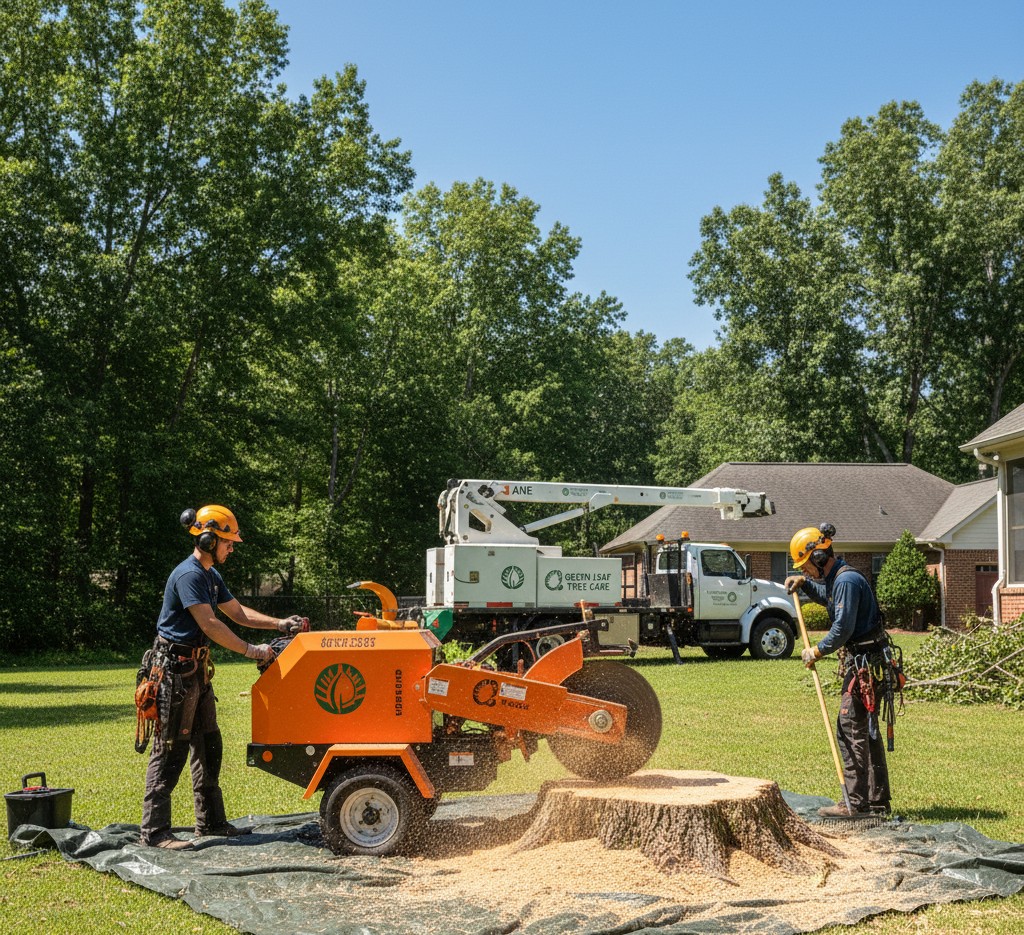 Stump grinding service